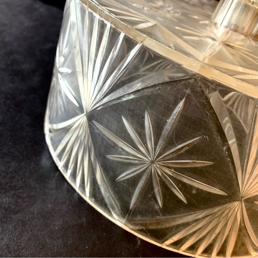 v i n t a g e :: Midcentury Atomic Cake Tray Acrylic Starburst - Picture 10 of 12